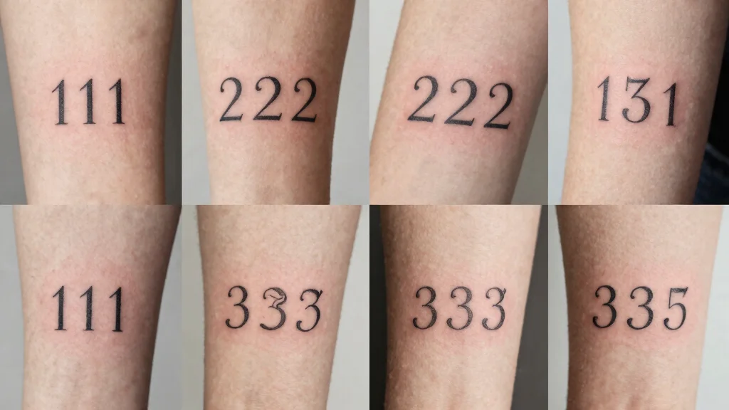 15 Angel Numbers Tattoo Ideas Spiritual Minimal and Modern