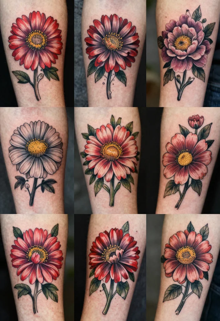 15 Aster Flower Tattoo Ideas: Delicate Floral Designs to Love - Conclusion 1