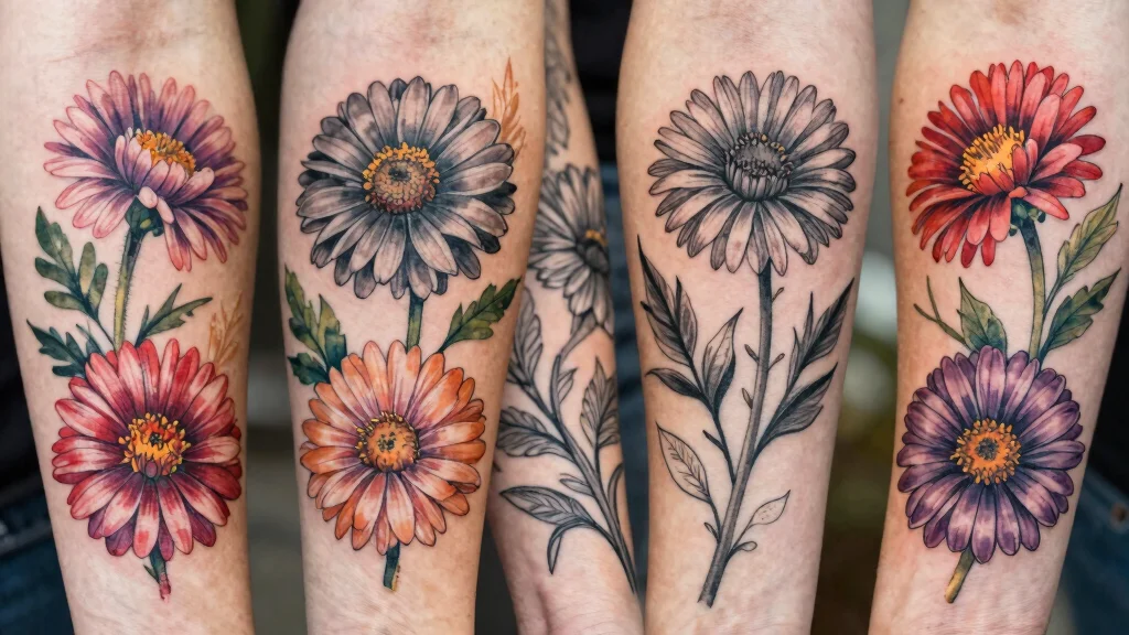 15 Aster Flower Tattoo Ideas: Delicate Floral Designs to Love