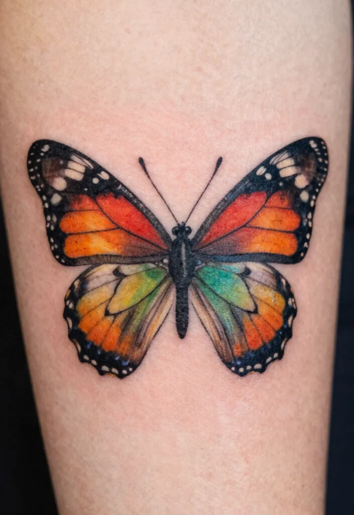 15 Butterfly Tattoo Designs That Are Beautiful and Timeless - 14. Butterfly Tattoos as a Memorial 1