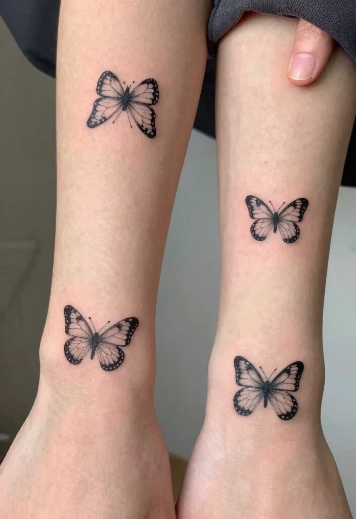 15 Butterfly Tattoo Designs That Are Beautiful and Timeless - 3. Minimalist Small Butterfly Tattoos 1