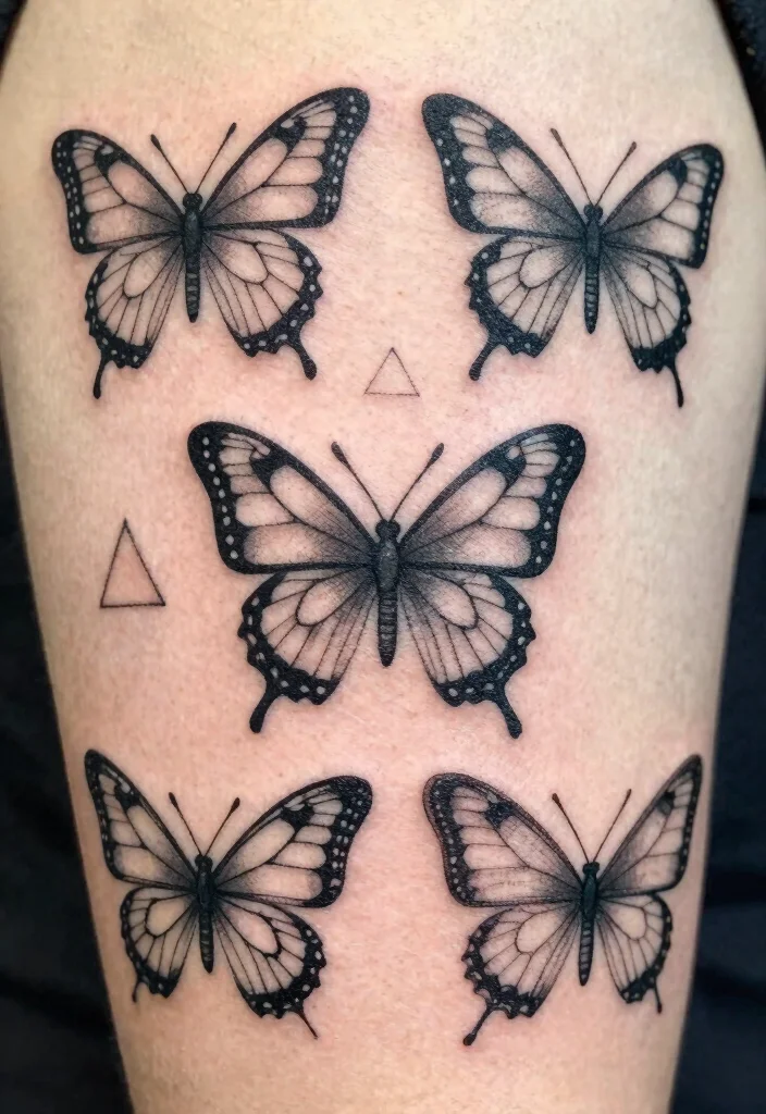 15 Butterfly Tattoo Designs That Are Beautiful and Timeless - 5. Geometric Butterfly Designs 1