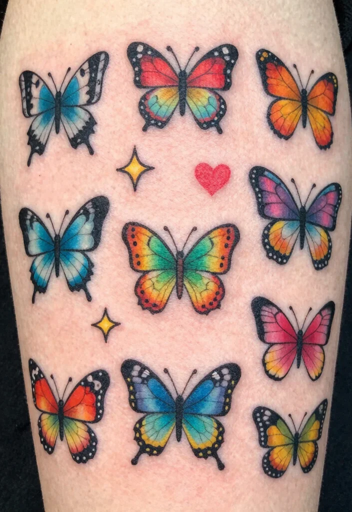15 Butterfly Tattoo Designs That Are Beautiful and Timeless - 6. Whimsical Butterfly Tattoos 1