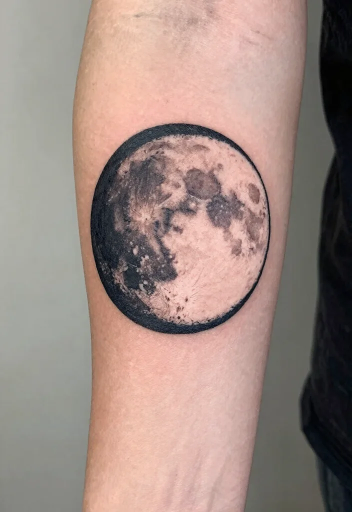 15 Jimin Moon Tattoo Ideas Inspired by Jimin Aesthetic - 14. Moon Silhouette 1
