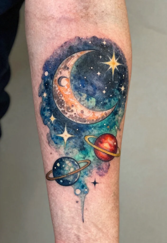 15 Jimin Moon Tattoo Ideas Inspired by Jimin Aesthetic - 4. Celestial Dreams 1