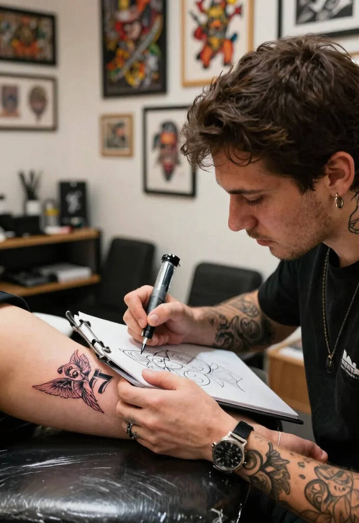 15 Minimalist 777 Angel Number Tattoo Ideas: Lucky Spiritual Designs - 10. Choosing the Right Tattoo Artist for Your 777 Design 1