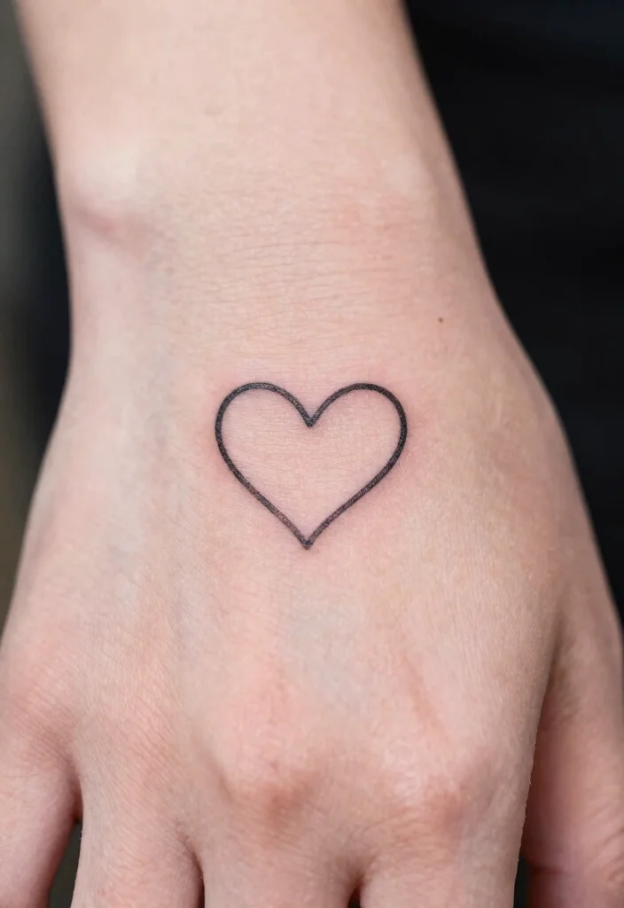 15 Mom Heart Tattoo Ideas Emotional Simple and Full of Love - 5. Tiny Heart Finger Tattoo 1