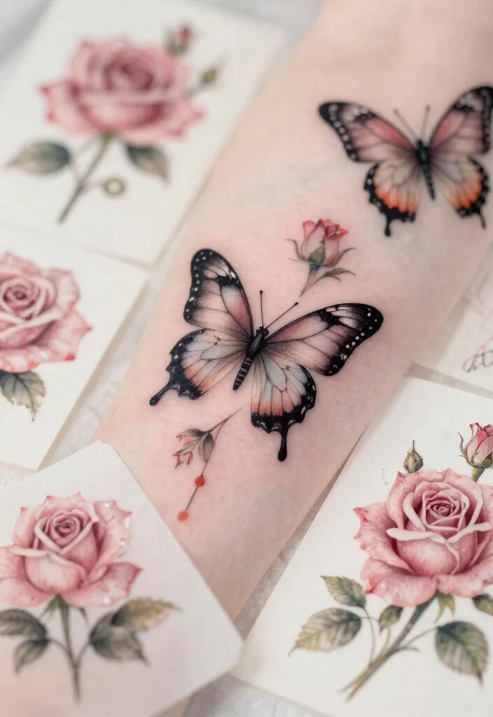 15 Rose With Butterfly Tattoo Ideas for Women: Feminine and Graceful - Conclusion 1