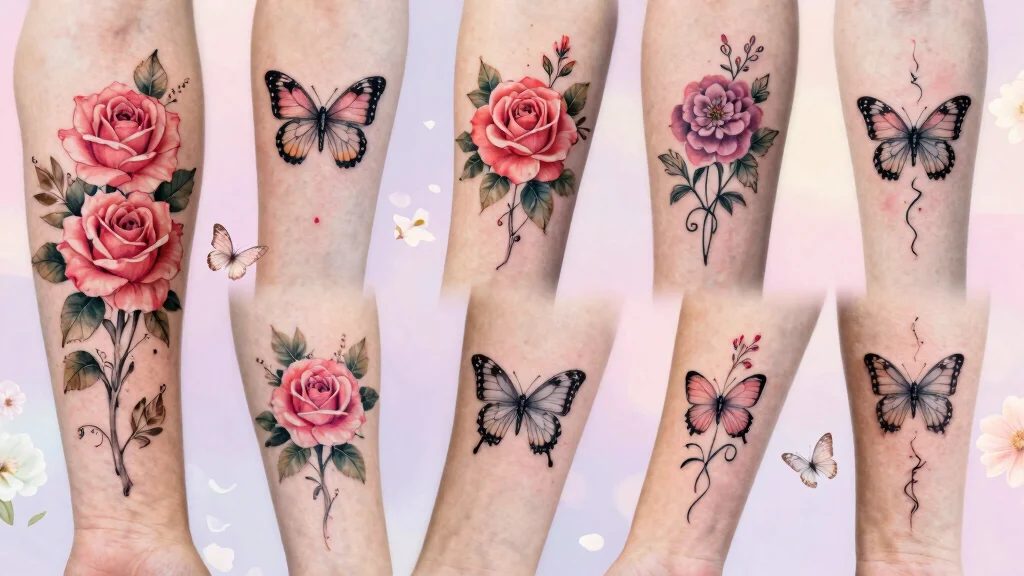 15 Rose With Butterfly Tattoo Ideas for Women: Feminine and Graceful