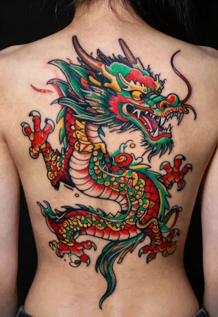 15 Small Dragon Tattoo Ideas Minimal but Full of Meaning - 9. The Traditional Dragon 1
