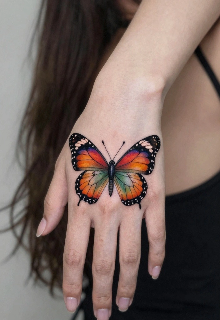 16 Butterfly Hand Tattoo Ideas: Bold, Delicate, and Eye-Catching - 13. Butterfly Heart Tattoo 1