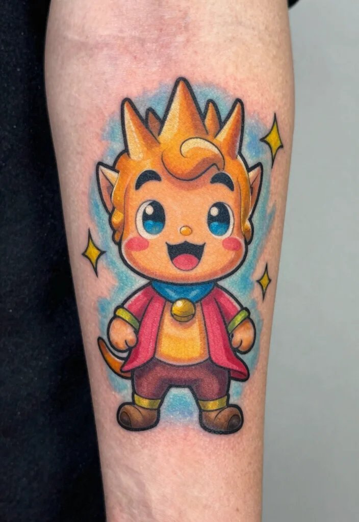 16 Dragon Ball Tattoo Ideas Perfect for Anime Fans - 11. Zeno, the Omni-King 1