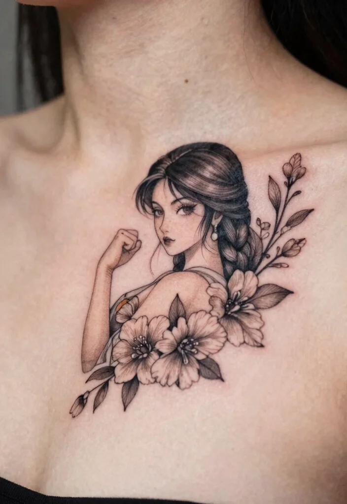 16 Dragon Ball Tattoo Ideas Perfect for Anime Fans - 9. Chi-Chi's Symbol 1