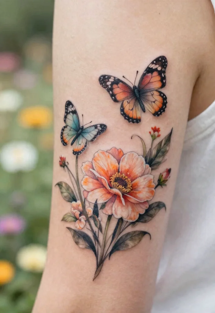 16 Flower and Butterfly Tattoo Ideas: Elegant Balanced Designs - Conclusion: Embrace Nature's Beauty 1