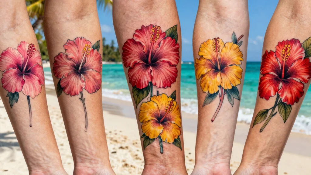 16 Hibiscus Flower Tattoo Ideas Tropical Bold and Beautiful