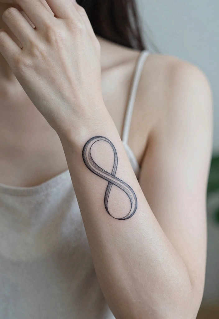 16 Moon Cycle Tattoo Ideas Symbolic Feminine and Spiritual - 12. Moon and Infinity Symbol 1