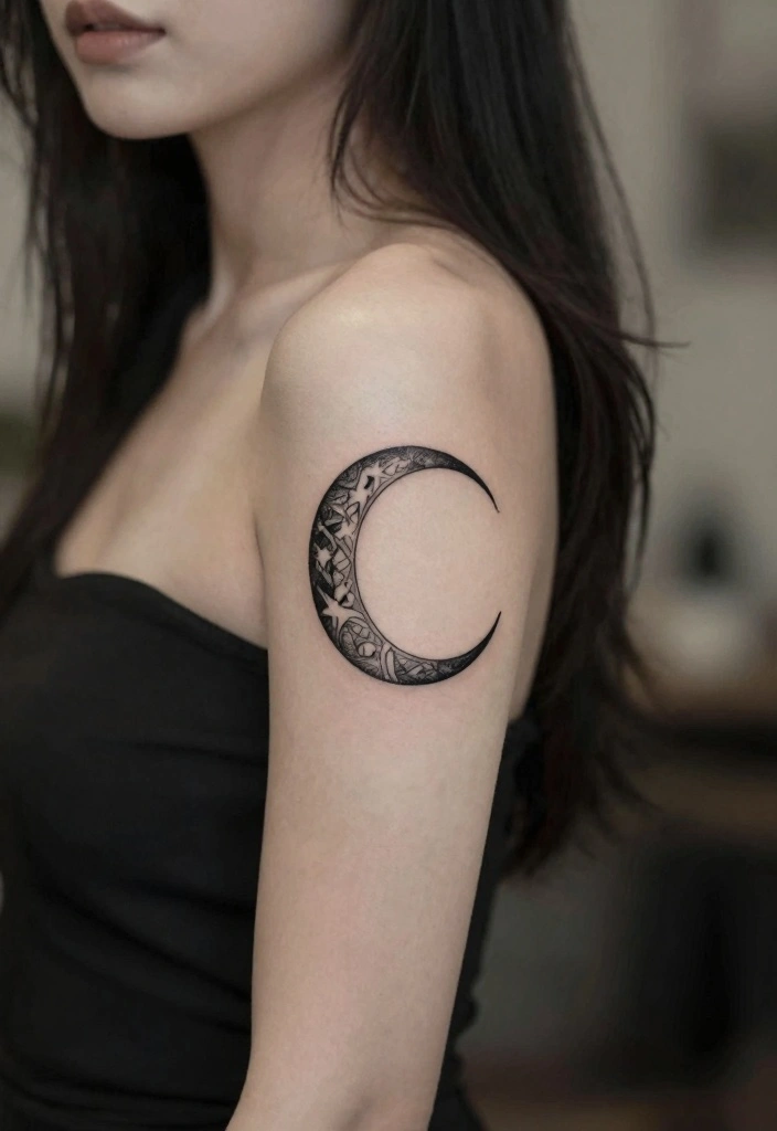 16 Moon Cycle Tattoo Ideas Symbolic Feminine and Spiritual - 6. Astrological Moon Signs 1