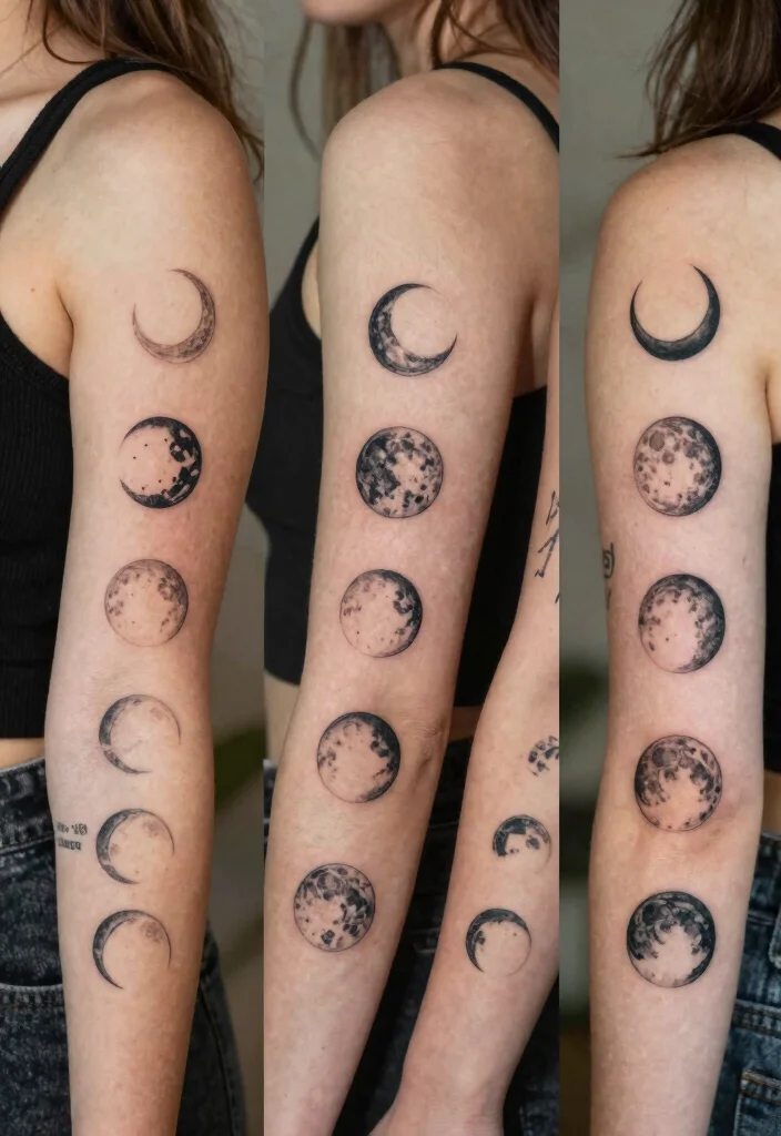 16 Moon Cycle Tattoo Ideas Symbolic Feminine and Spiritual - Conclusion 1
