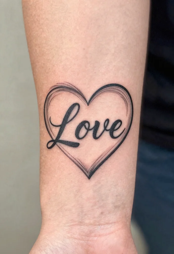 16 Open Heart Tattoo Ideas: Vulnerable, Artistic, and Meaningful - 16. Open Heart with Positive Affirmation 1