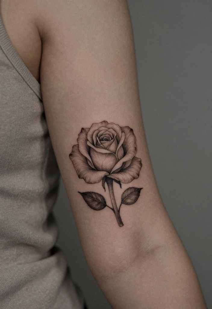 16 Rose Tattoo Arm Ideas Perfect for Statement Ink - 11. Hidden Rose Tattoos 1