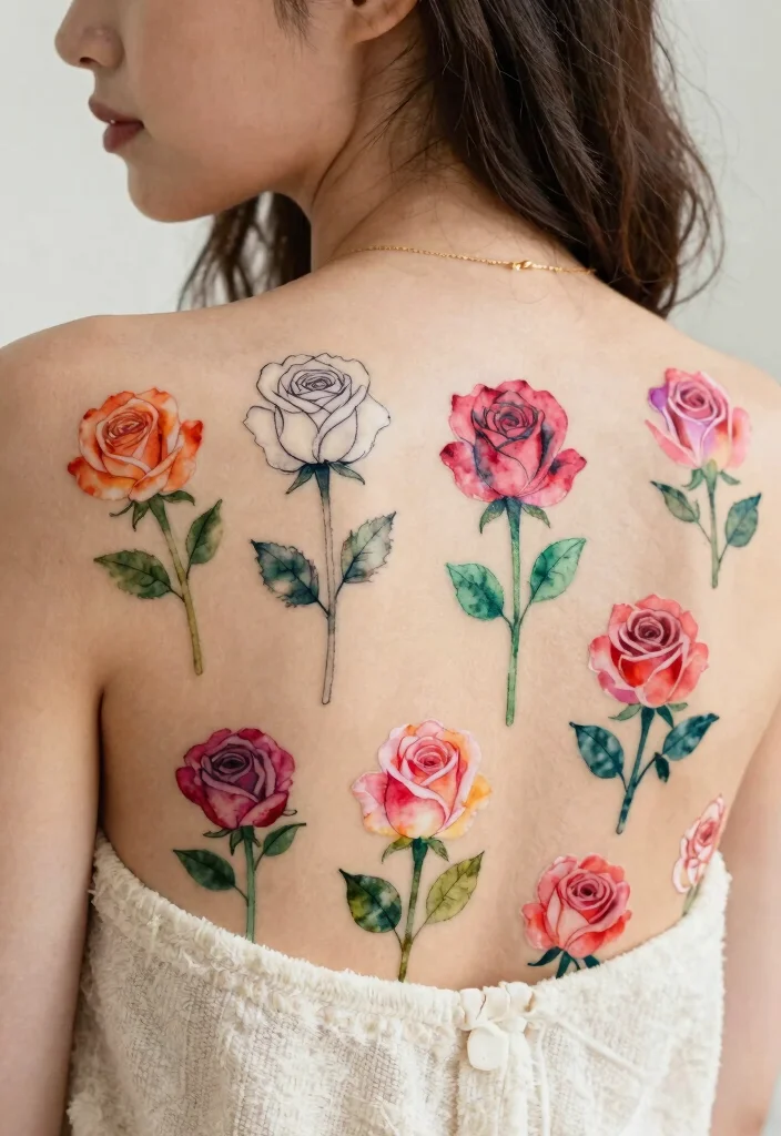 16 Rose Tattoo Arm Ideas Perfect for Statement Ink - 9. Temporary Rose Tattoos 1