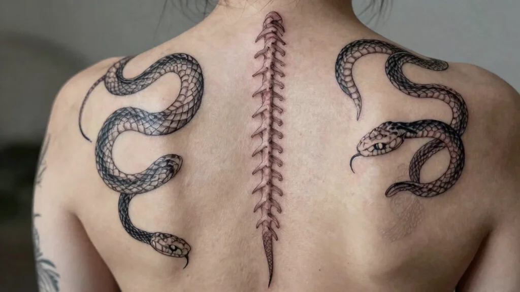16 Snake Spine Tattoo Ideas: Elegant, Fierce, and Eye-Catching