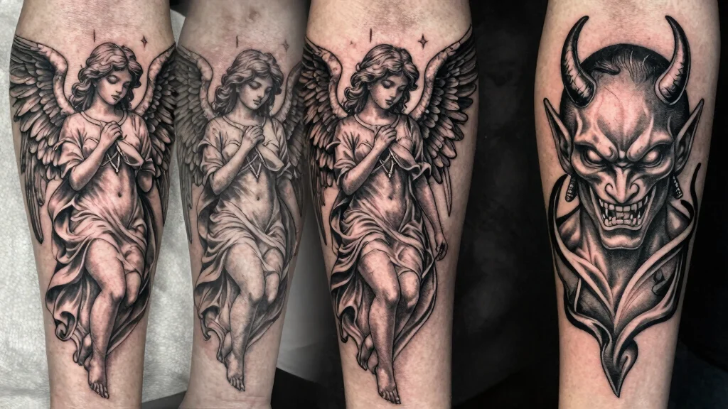 17 Angel Devil Tattoo Ideas: Light vs Dark Symbolism