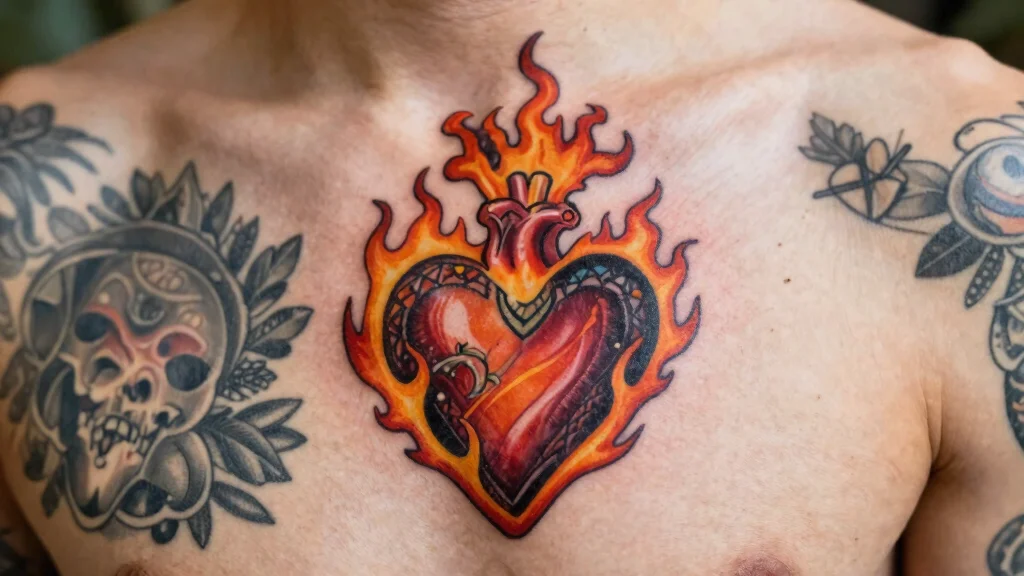 17 Burning Heart Tattoo Ideas: Intense, Passionate, and Striking