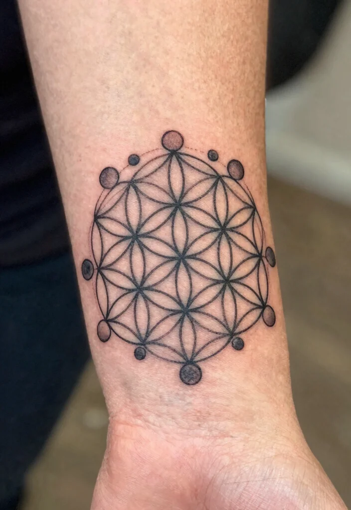 17 Flower of Life Tattoo Ideas: Sacred Geometry with Powerful Symbolism - 17. Community and Connection 1