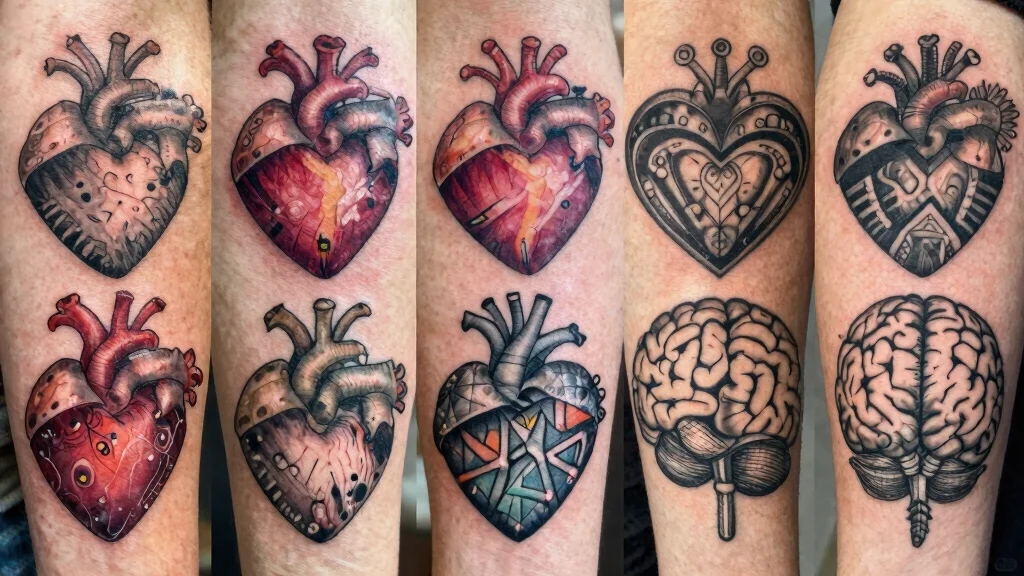 17 Heart and Brain Tattoo Ideas Deep Symbolism With Artistic Balance