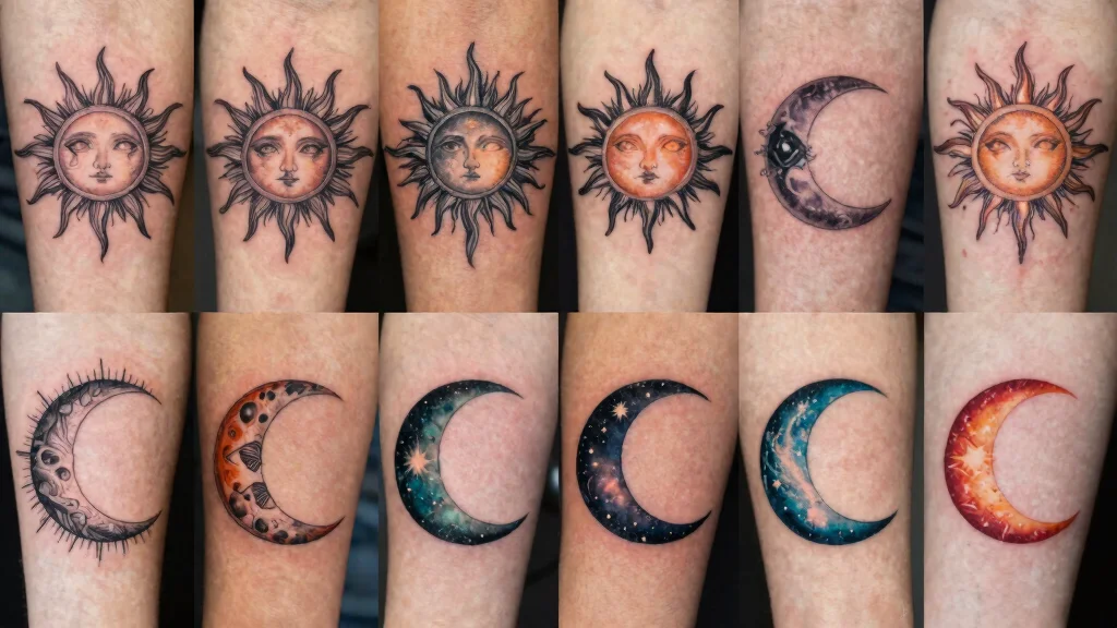 17 Sun and Moon Tattoo Ideas Balance Energy and Meaning