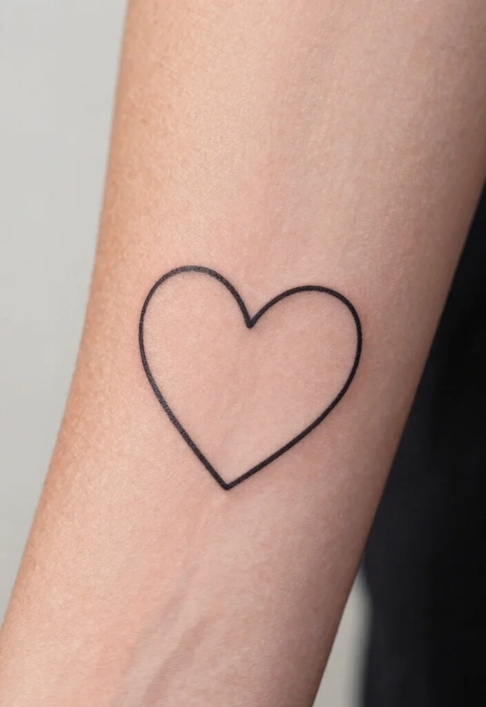 18 Sacred Heart Tattoo Traditional Ideas Classic Bold and Iconic - 4. Minimalist Sacred Heart 1