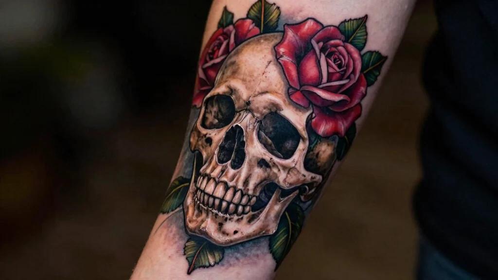 18 Skull and Rose Tattoo Ideas Bold Dark and Powerful