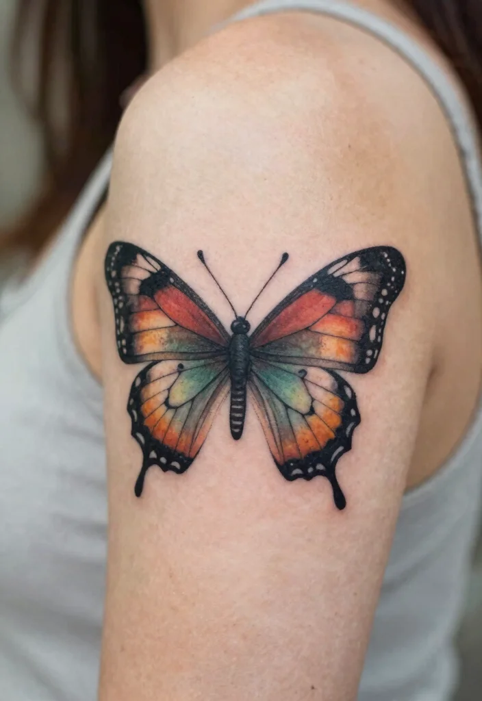 19 Butterfly Tattoo Ideas You Will Want to Save Forever - 10. Vintage-Inspired Butterfly 1