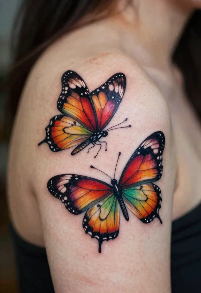 19 Butterfly Tattoo Ideas You Will Want to Save Forever - 19. Intertwined Butterflies 1