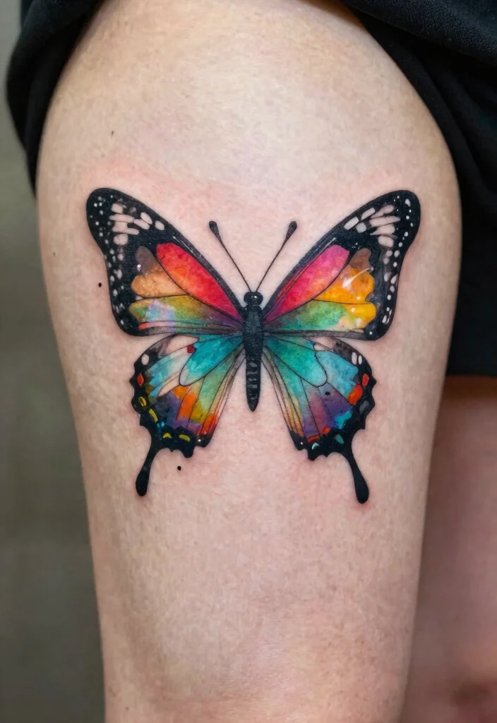 19 Butterfly Tattoo Ideas You Will Want to Save Forever - 8. Abstract Butterfly 1